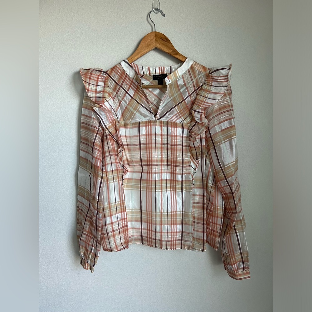 Current Air Anthropologie Fall Blouse Small